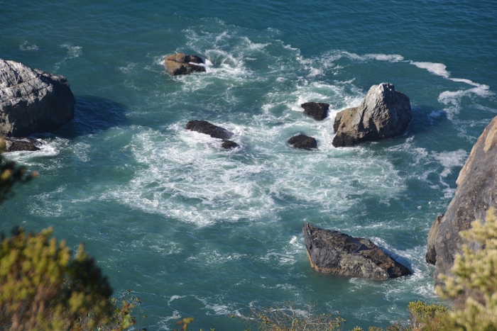 where the Klamath River meets the ocean